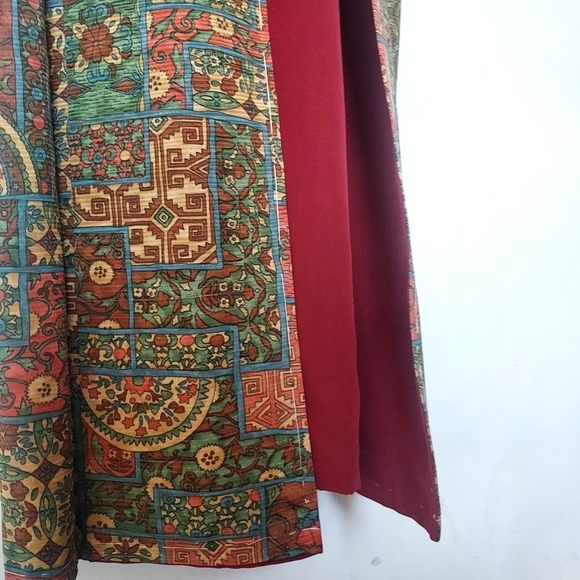 Vintage 50's 60's Japanese silk Kimono w/ tapestry design - Picture 12 of 16